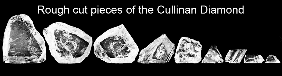 Rough pieces of the Cullinan diamond